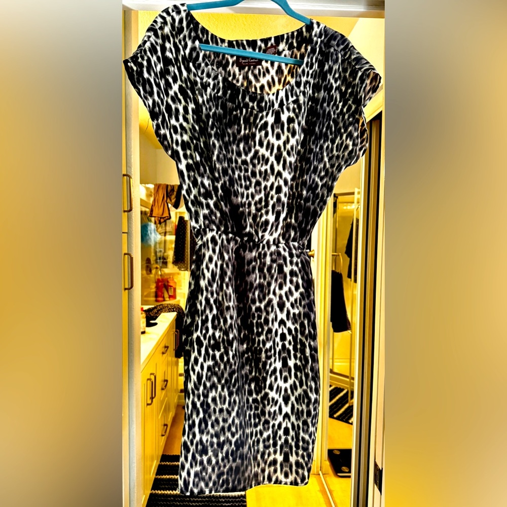 Cheetah print dress with pockets!